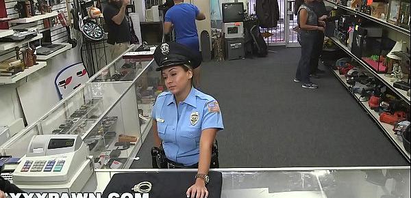  XXX PAWN - Juicy Latin Police Officer No Speaky English, Desperate For Money!